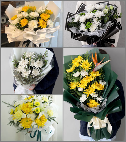 湖北武汉市汉南区湘口街道白事花束代送